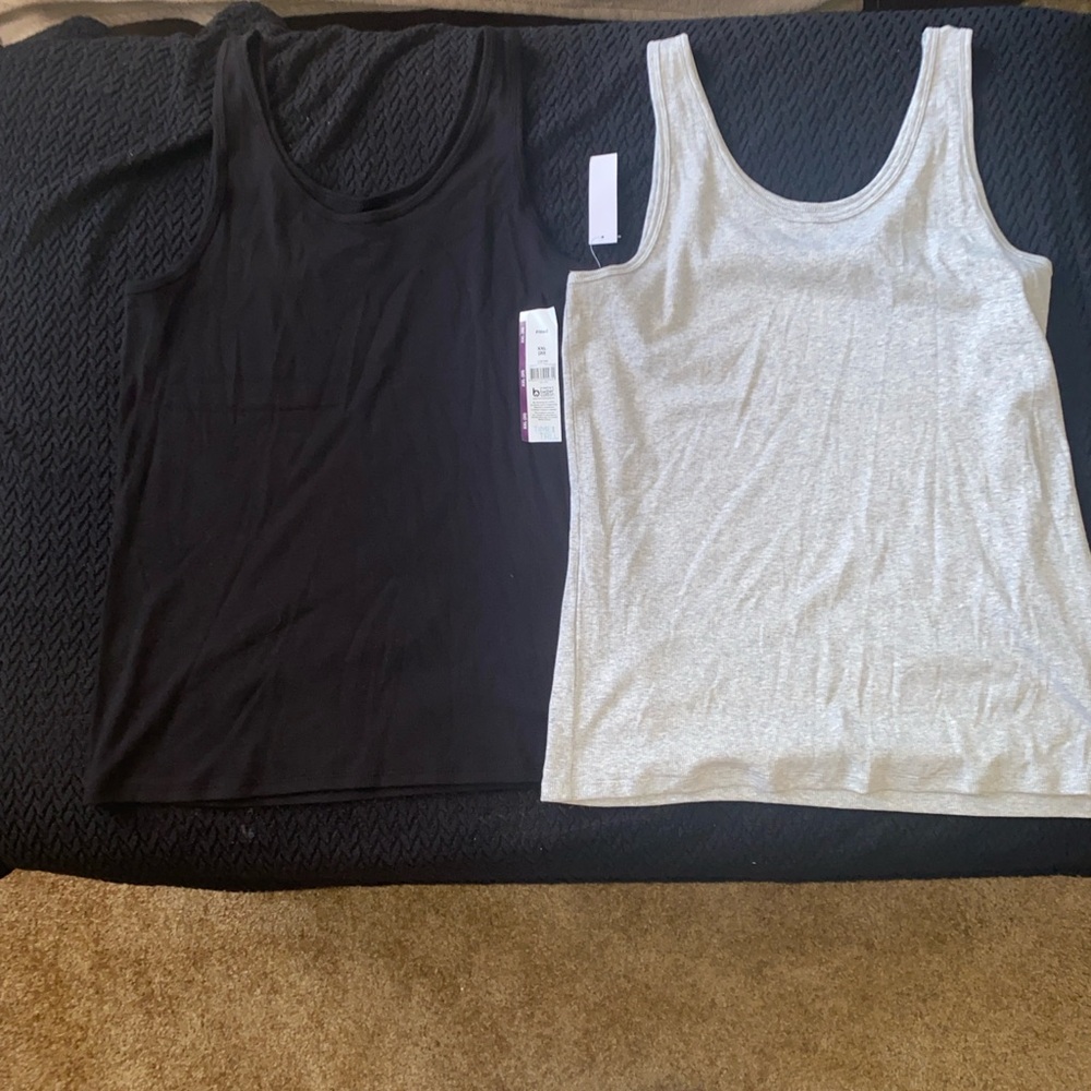 Black and Gray Tank Tops